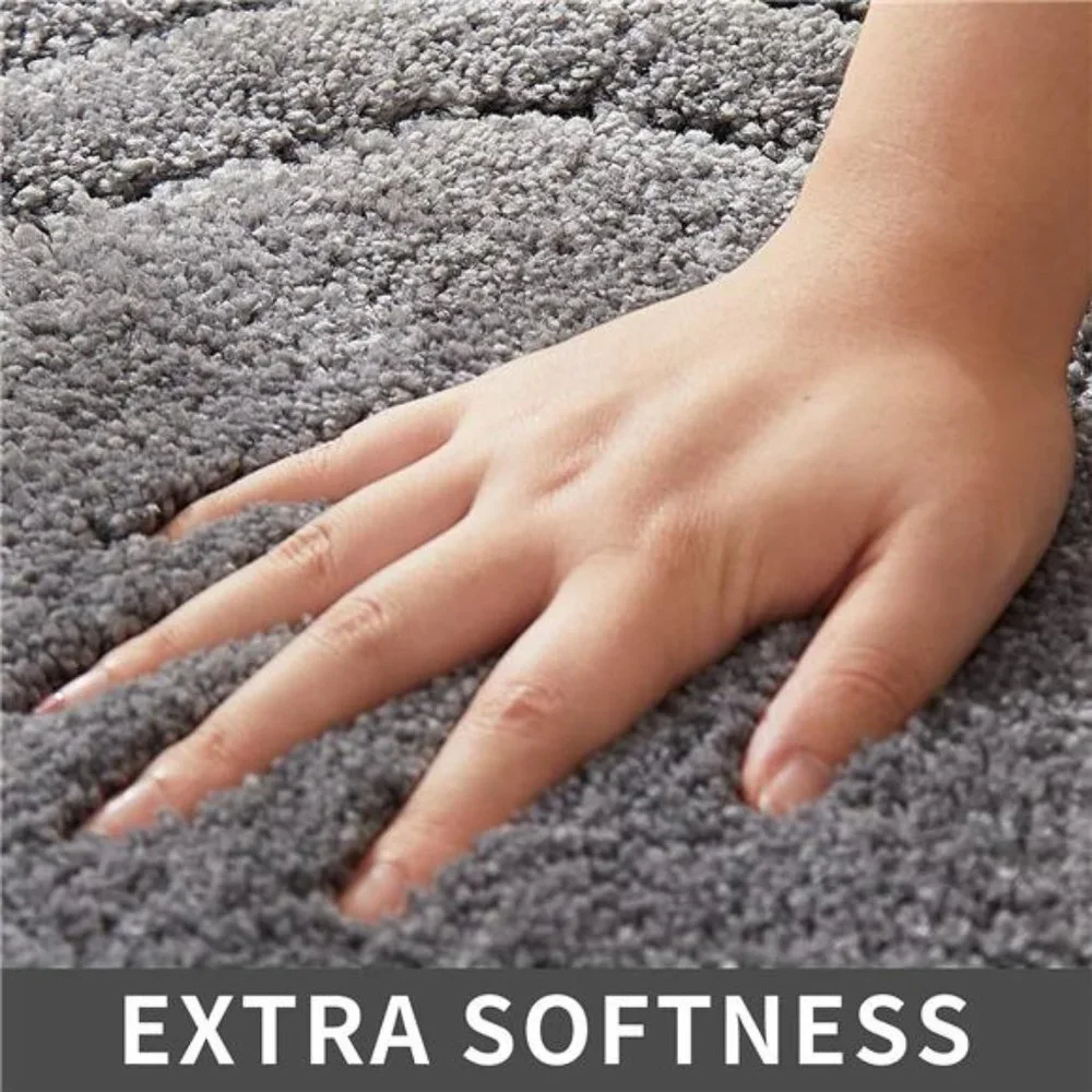 Extra Thick Bath Rugs for Bathroom - Anti-Slip Bath Mats Soft Plush Yarn Shaggy